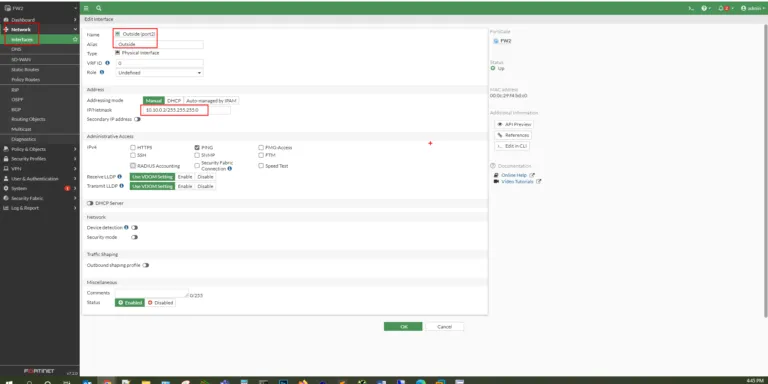 <strong>How to configure DHCP relay on FortiGate FW (Photos)</strong> 45 FW2 interface outside
