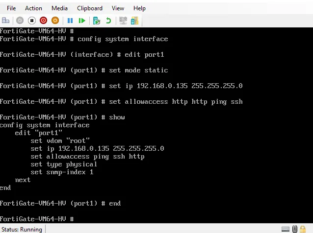 <strong>FortiGate VM Trial license not working</strong> 9 change IP to static
